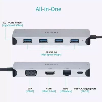 rapoo-xd200c-usb-c-10-in-1-hub-price-nepal