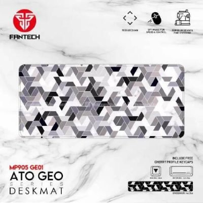 Desk mat, Gaming mat, Mousepad, FANTECH, Ato Geo Series, MP905, GE01, 31.5 x 15.7 inches, Cloth material, Geometric pattern, Non-slip backing, Waterproof, Durable, Smooth surface, PC gaming, Office use, Affordable, Computer accessory