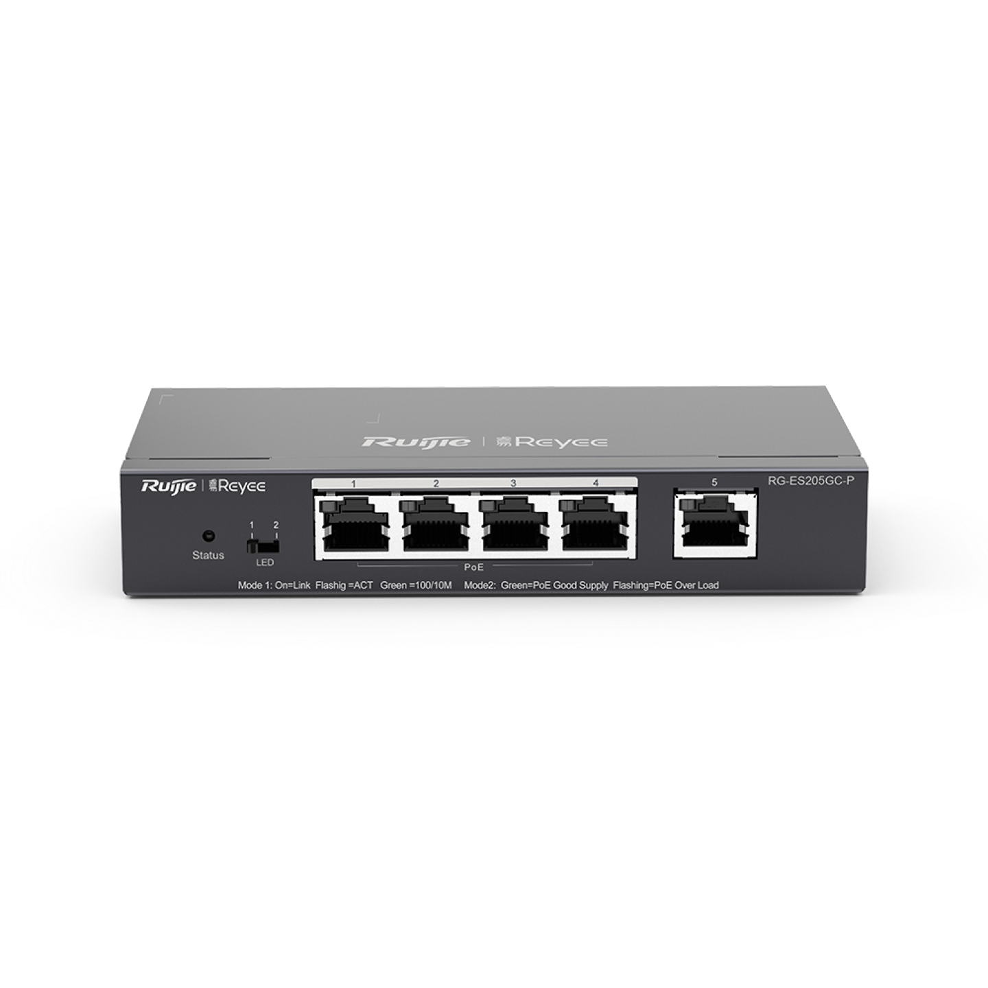Ruijie Reyee RG-ES205GC-P, 5-Port Gigabit Cloud Mananged PoE Switch