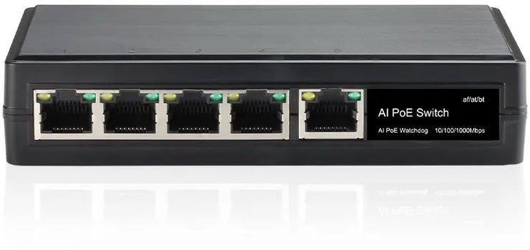 Genata 1 to 4 Gig PoE Divider + cascading GNT69P51G6