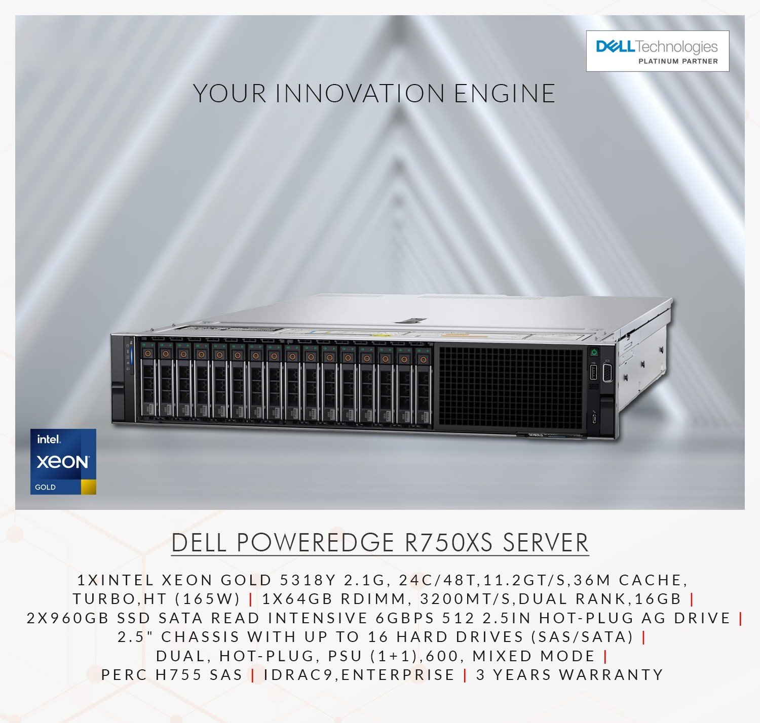 Dell EMC PowerEdge R750xs Server